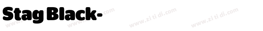Stag Black字体转换